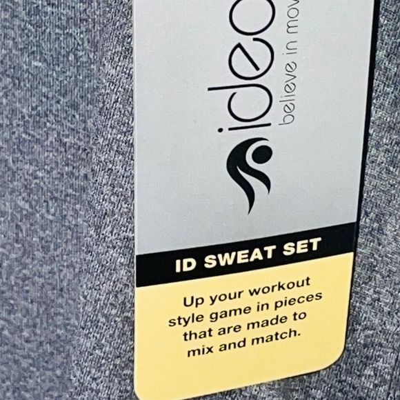 ID Ideology Women's Essentials Sweat Set, Tank Top, grey, XS - Picture 7 of 9